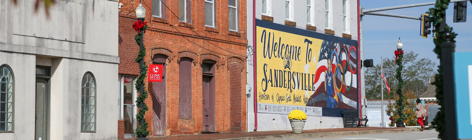 Downtown Sandersville in Washington County, one of this year's ICLI recipients